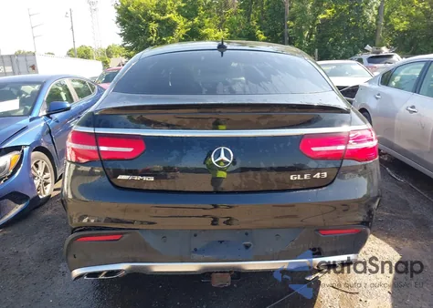 2017 Mercedes-Benz Gle Coupe 43 Amg z USA, uszkodzony, nr VIN 4JGED6EB2HA084962